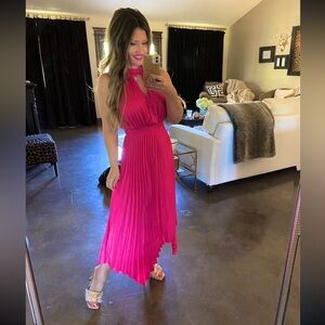 Petal & Pup Asymmetrical Pink Dress